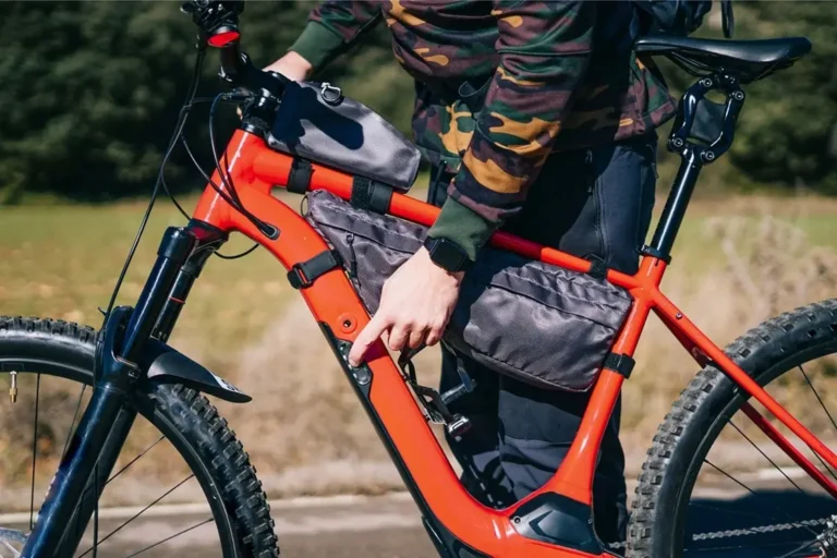 A person testing an ebike