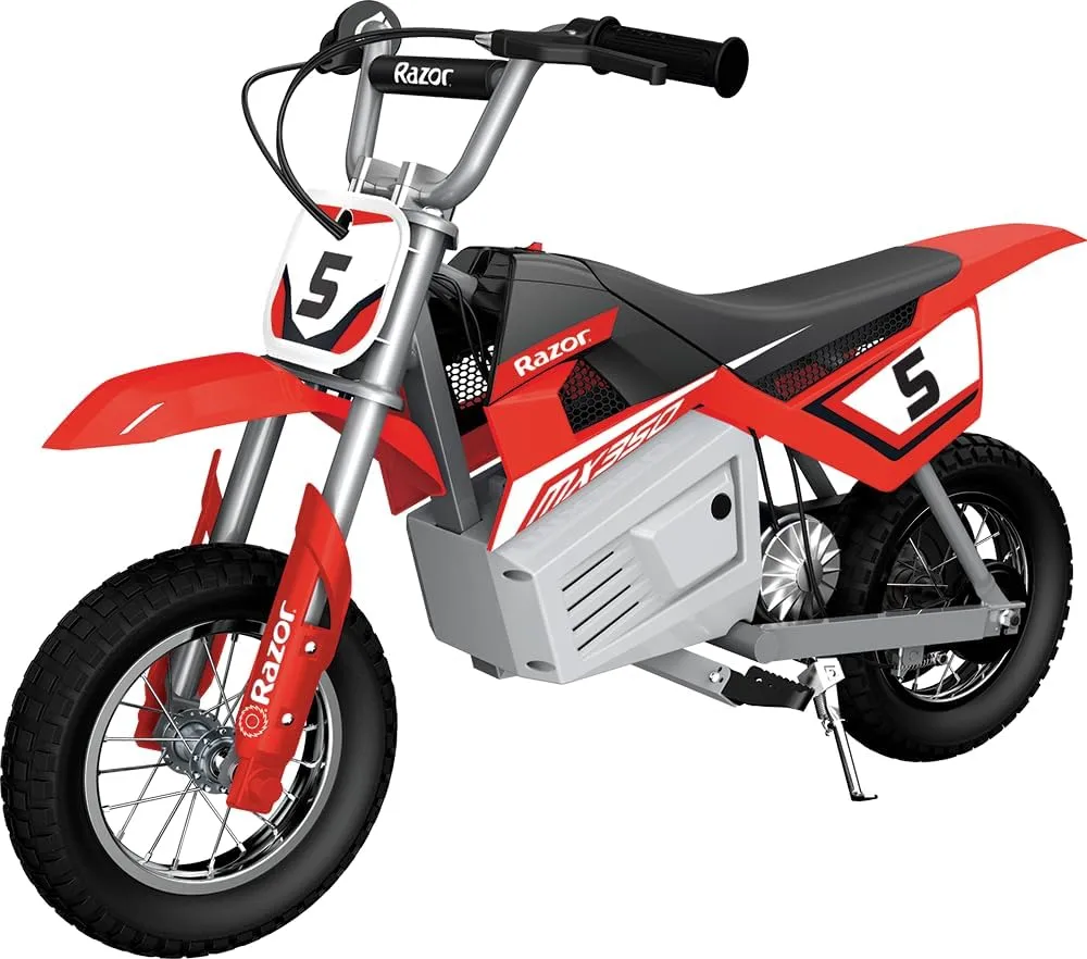 An electric razor dirt bike for kids